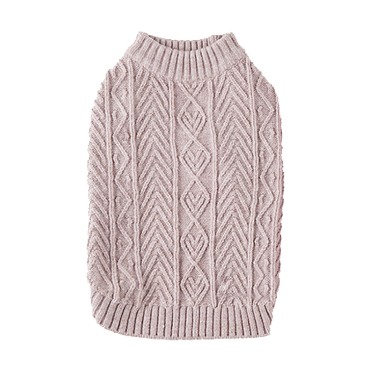 Custom Custom Cat Winter Clothing Solid Cable Puppier Kitty Knitted Jumpers